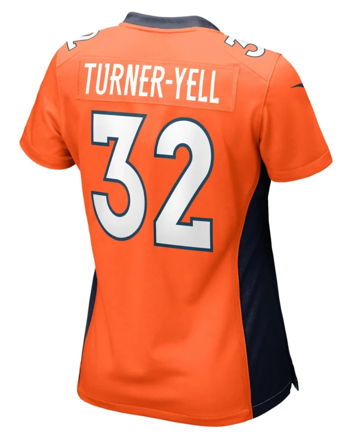 Delarrin Turner-Yell Denver Broncos Women's Game Player Jersey - Orange