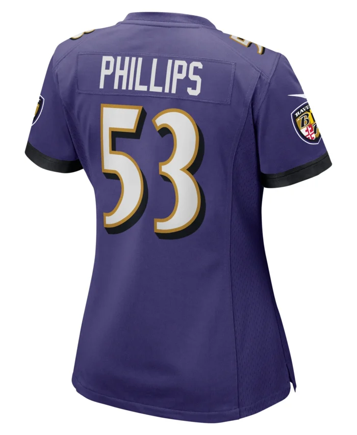 Del'Shawn Phillips Baltimore Ravens Women's Game Player Jersey - Purple