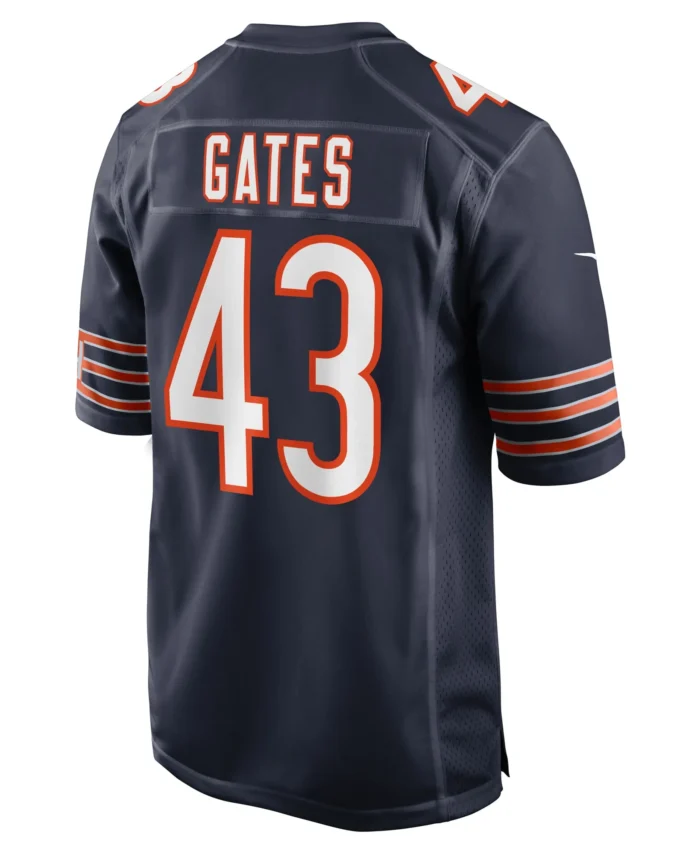 DeMarquis Gates Chicago Bears Game Player Jersey - Navy