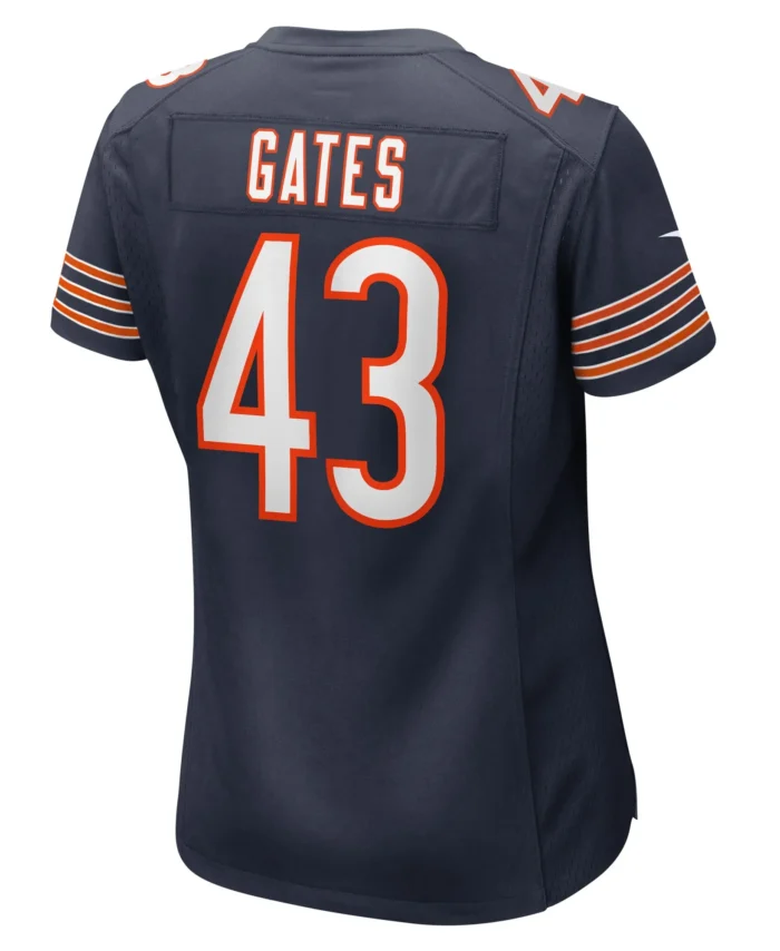 DeMarquis Gates Chicago Bears Women's Game Player Jersey - Navy
