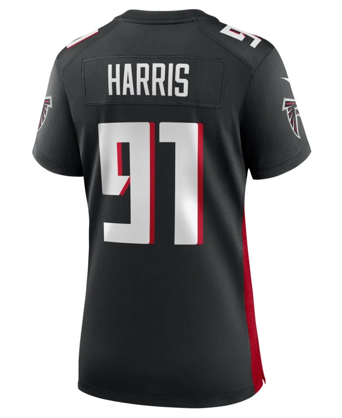 Demone Harris Atlanta Falcons Women's  Game Jersey -  Black