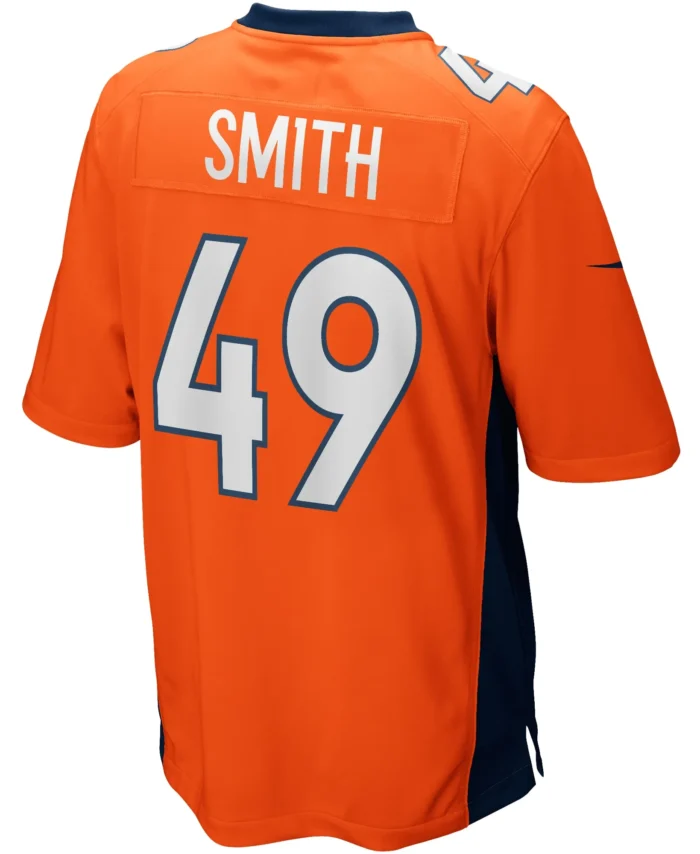 Dennis Smith Denver Broncos Game Retired Player Jersey - Orange