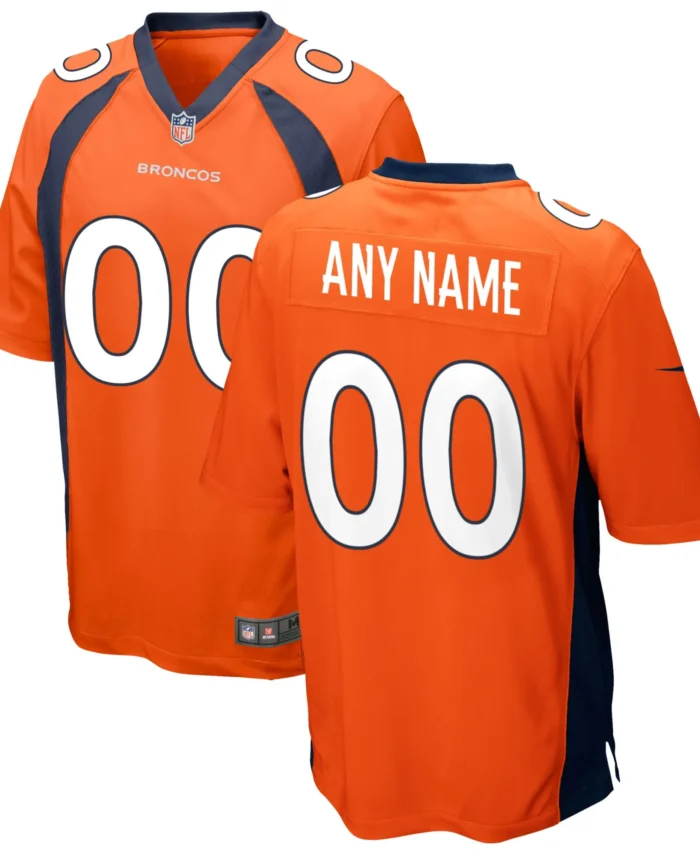 Denver Broncos Custom Game Jersey - Orange