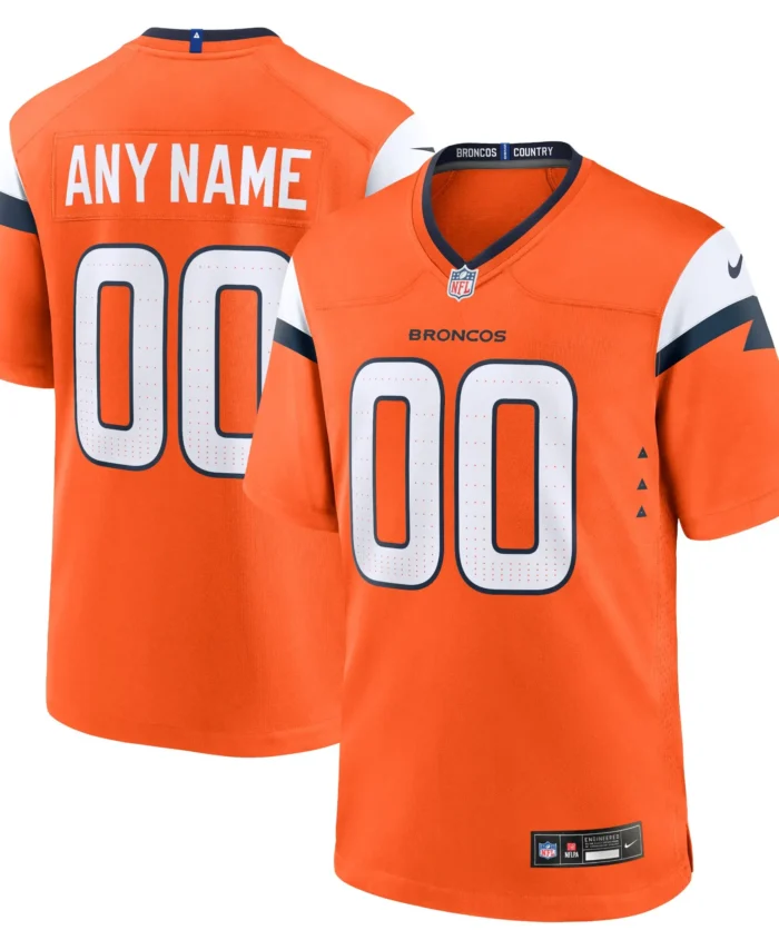 Denver Broncos Mile High Collection Custom Game Jersey - Orange
