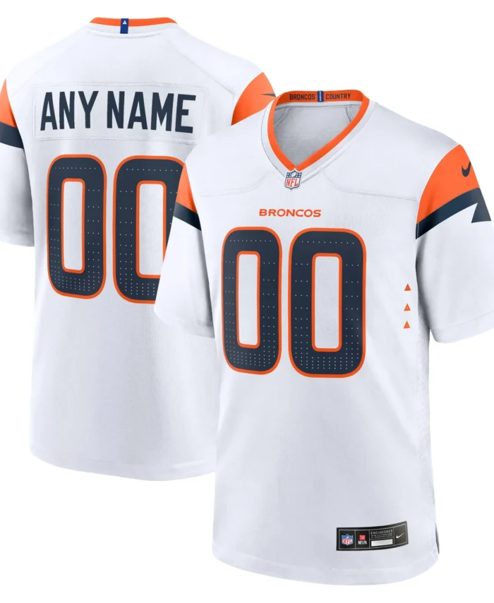 Denver Broncos Mile High Collection Custom Game Jersey - White