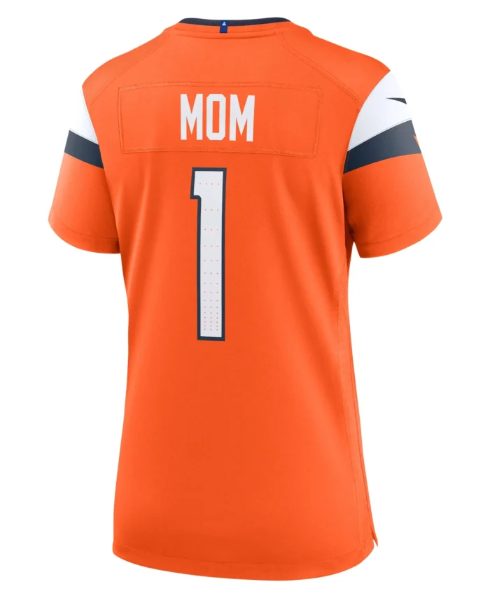 Denver Broncos Women's #1 Mom Game Jersey - Orange