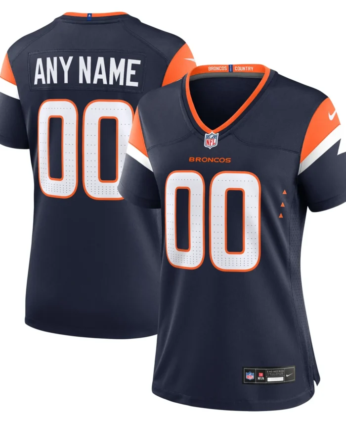 Denver Broncos Women's Alternate Mile High Collection Custom Game Jersey  - Navy