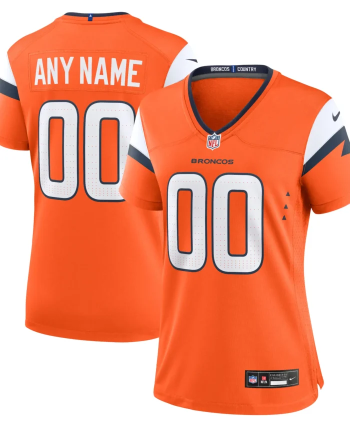 Denver Broncos Women's Mile High Collection Custom Game Jersey  - Orange