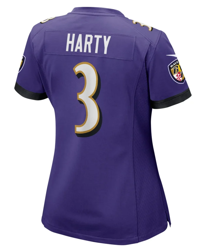Deonte Harty Baltimore Ravens Women's  Game Jersey -  Purple