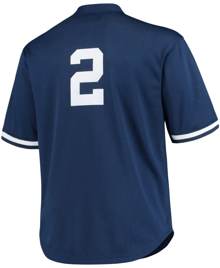 Derek Jeter New York Yankees Mitchell Ness Big Tall Batting Practice Replica Player Jersey- Navy