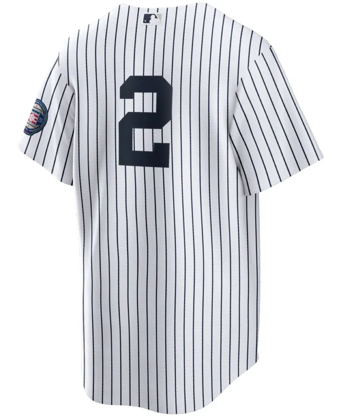 Derek Jeter New York Yankees 2020 Hall of Fame Induction Replica Jersey- White/Navy