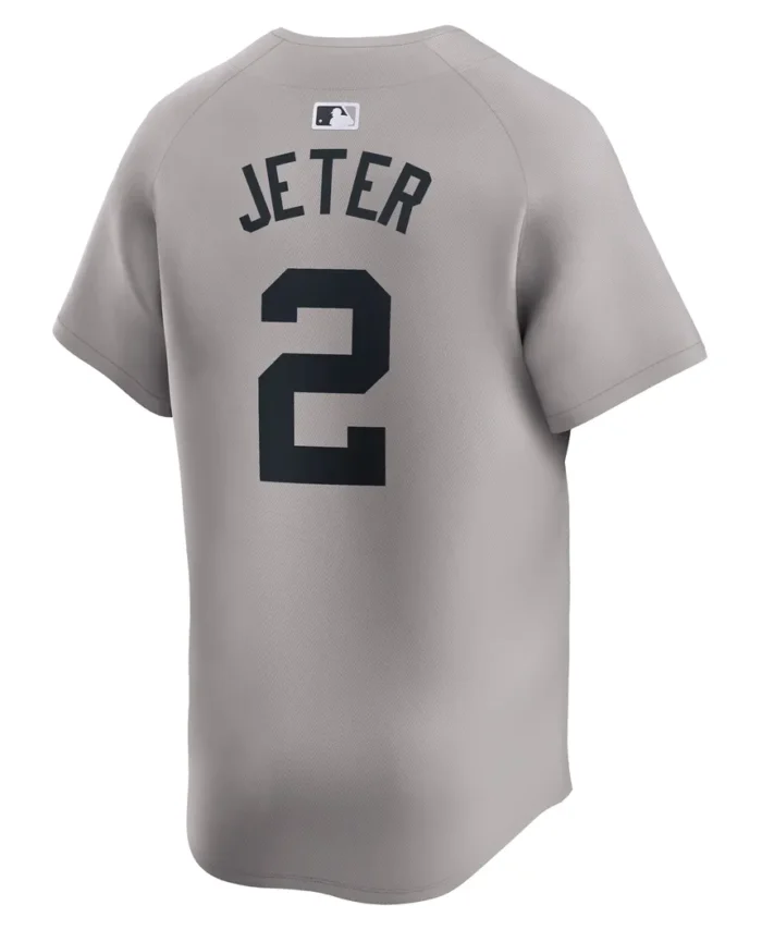 Derek Jeter New York Yankees Away Limited Player Jersey- Gray