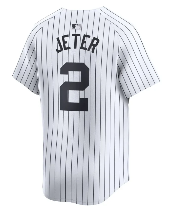 Derek Jeter New York Yankees Home Limited Player Jersey- White