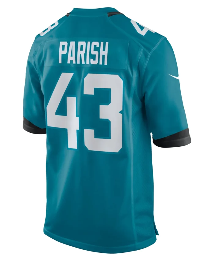 Derek Parish Jacksonville Jaguars  Game Jersey -  Teal