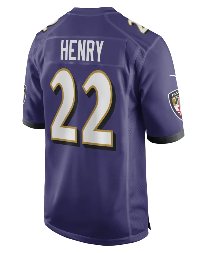 Derrick Henry Baltimore Ravens Game Player Jersey - Purple
