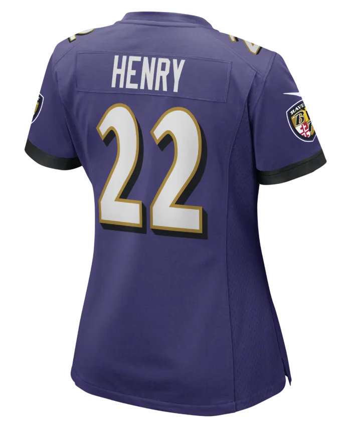 Derrick Henry Baltimore Ravens Women's Game Player Jersey - Purple