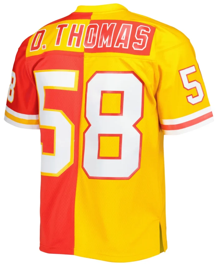 Derrick Thomas Kansas City Chiefs Mitchell & Ness 1994 Split Legacy Replica Jersey - Red/Gold