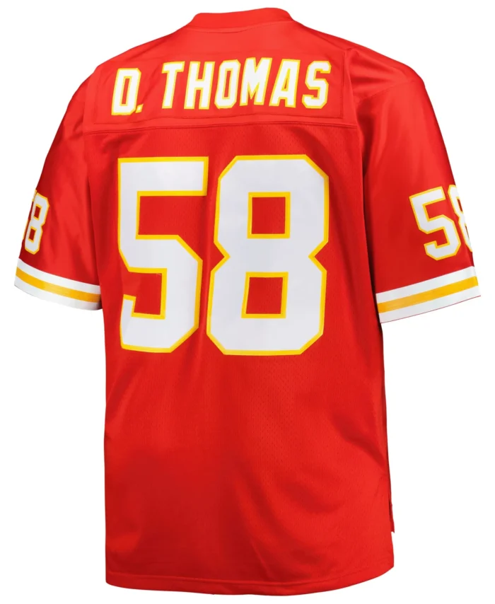 Derrick Thomas Kansas City Chiefs Mitchell & Ness Big & Tall 1994 Retired Player Replica Jersey - Red