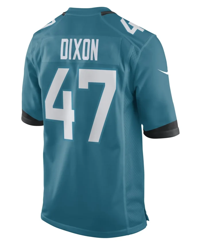 De'Shaan Dixon Jacksonville Jaguars Team Game Player Jersey - Teal