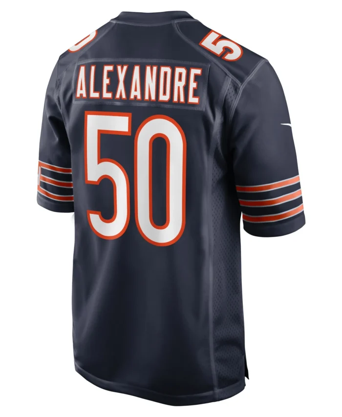 Deslin Alexandre Chicago Bears Team Game Jersey -  Navy