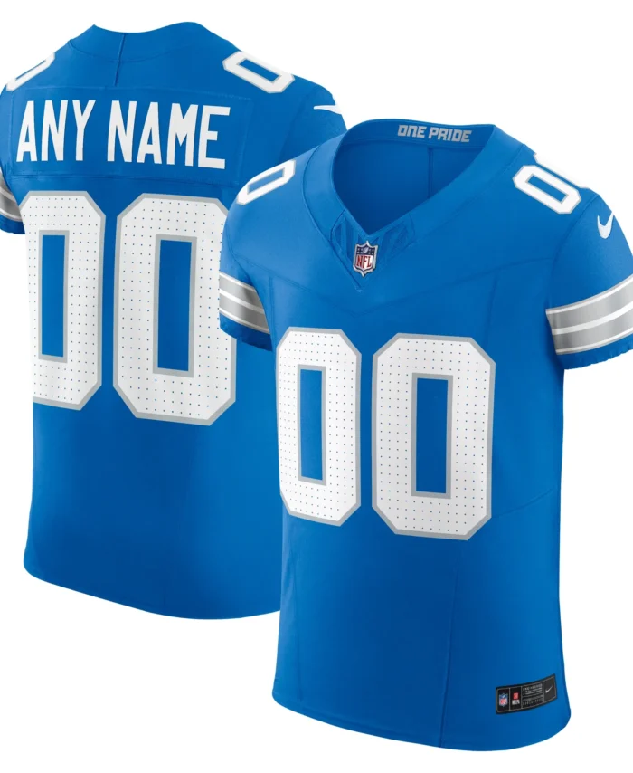Detroit Lions Team Vapor F.U.S.E. Elite Custom Jersey -  Blue