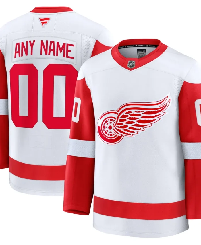 Detroit Red Wings Fanatics Away Premium Custom Jersey - White