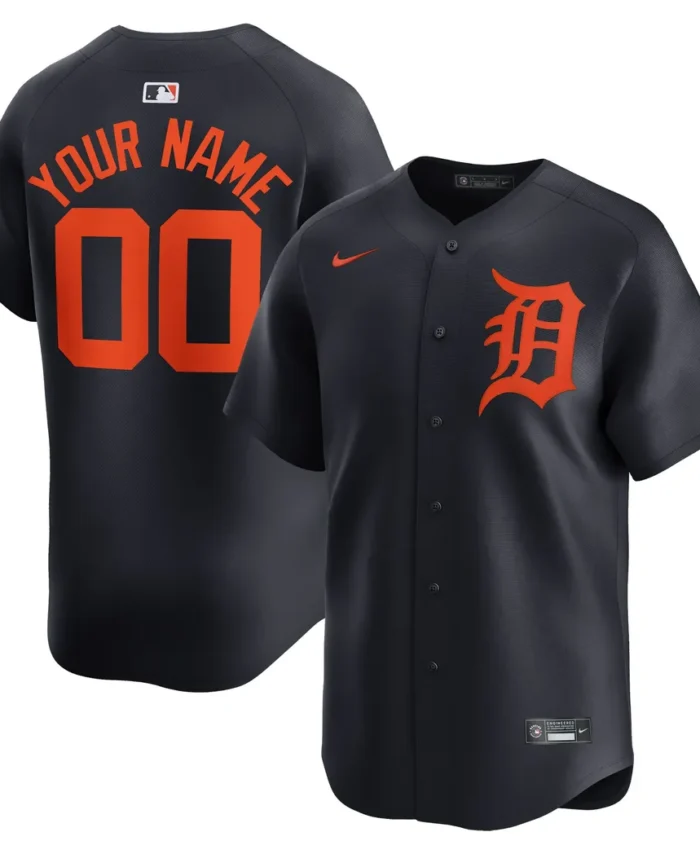 Detroit Tigers  Alternate Limited Custom Jersey- Navy