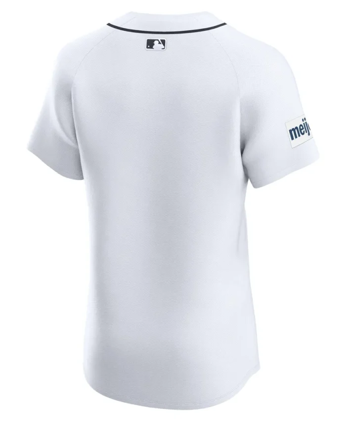 Detroit Tigers Home Elite Patch Jersey - White