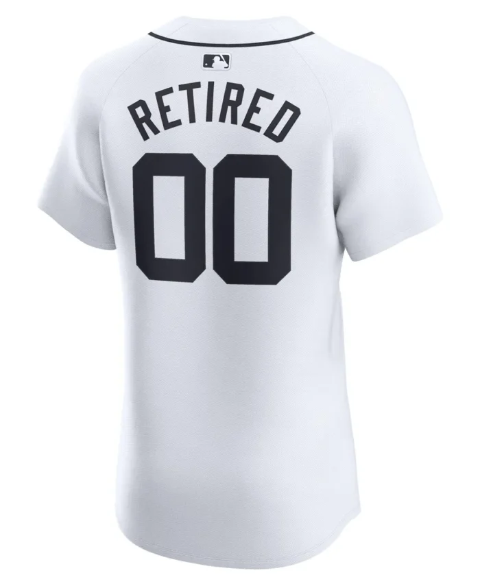 Detroit Tigers Home Elite Pick-A-Player Retired Roster Jersey - White