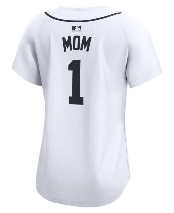 Detroit Tigers Women Mom Home Limited Jersey - White