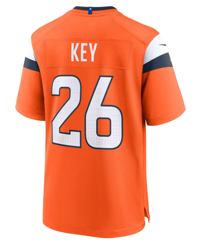 Devon Key Denver Broncos Team Game Jersey -  Orange