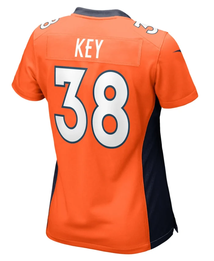 Devon Key Denver Broncos Women's Team Game Jersey -  Orange