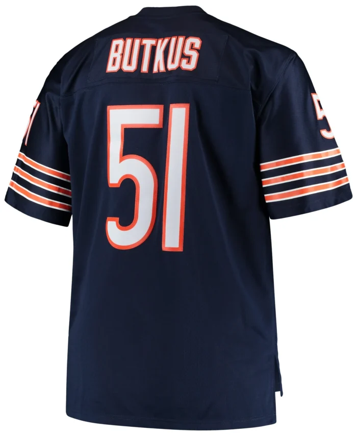 Dick Butkus Chicago Bears Mitchell & Ness Big & Tall 1966 Retired Player Replica Jersey - Navy