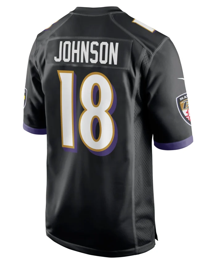 Diontae Johnson Baltimore Ravens Alternate Player Game Jersey - Black