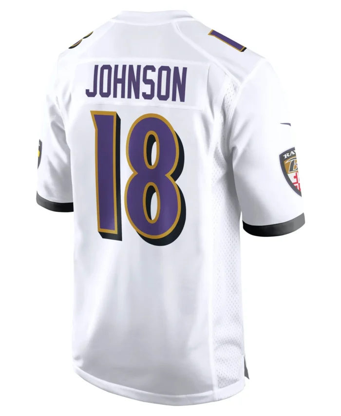 Diontae Johnson Baltimore Ravens Player Game Jersey - White