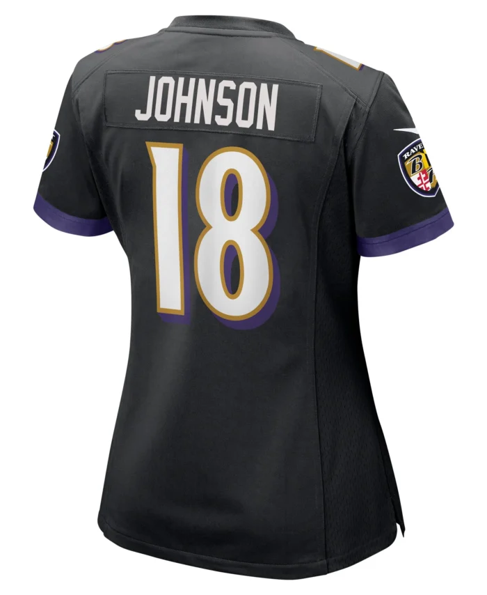 Diontae Johnson Baltimore Ravens Women's Alternate Player Game Jersey - Black
