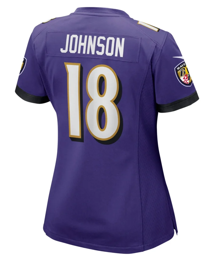 Diontae Johnson Baltimore Ravens Women's Player Game Jersey - Purple