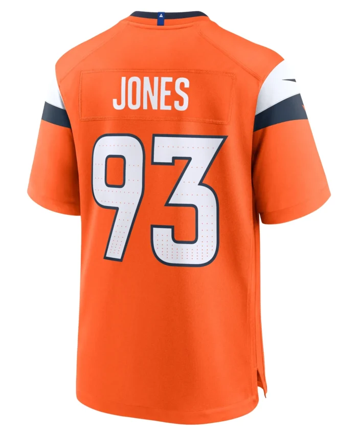 D.J. Jones Denver Broncos Team Game Jersey -  Orange