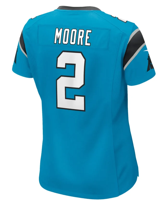 D.J. Moore Carolina Panthers Women's Game Jersey - Blue