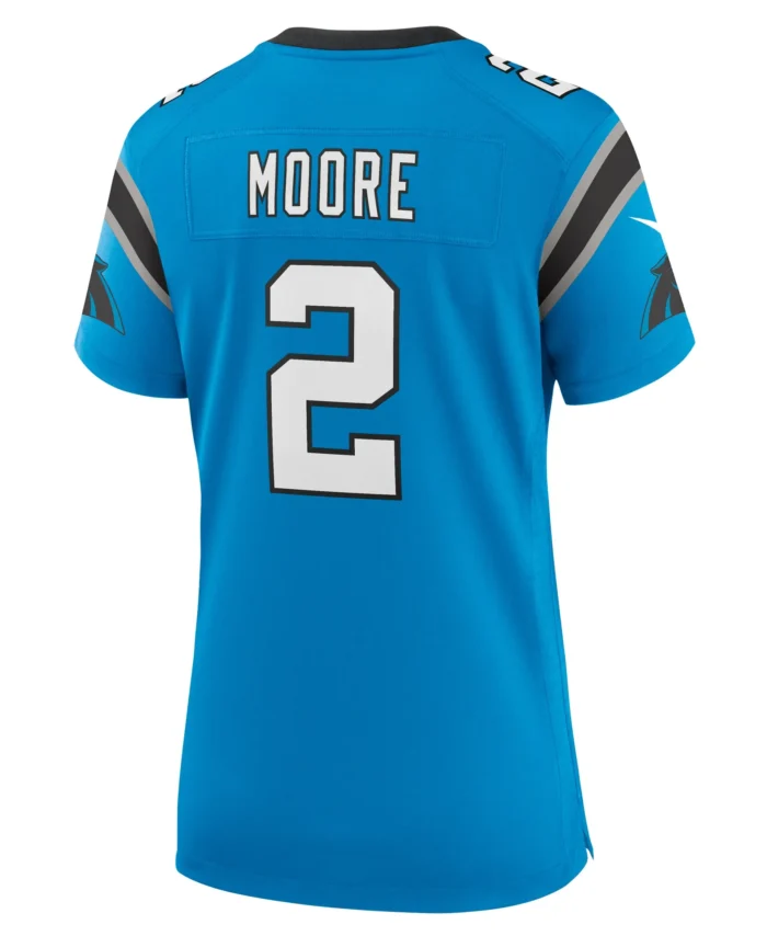D.J. Moore Carolina Panthers Women's Player Jersey - Blue