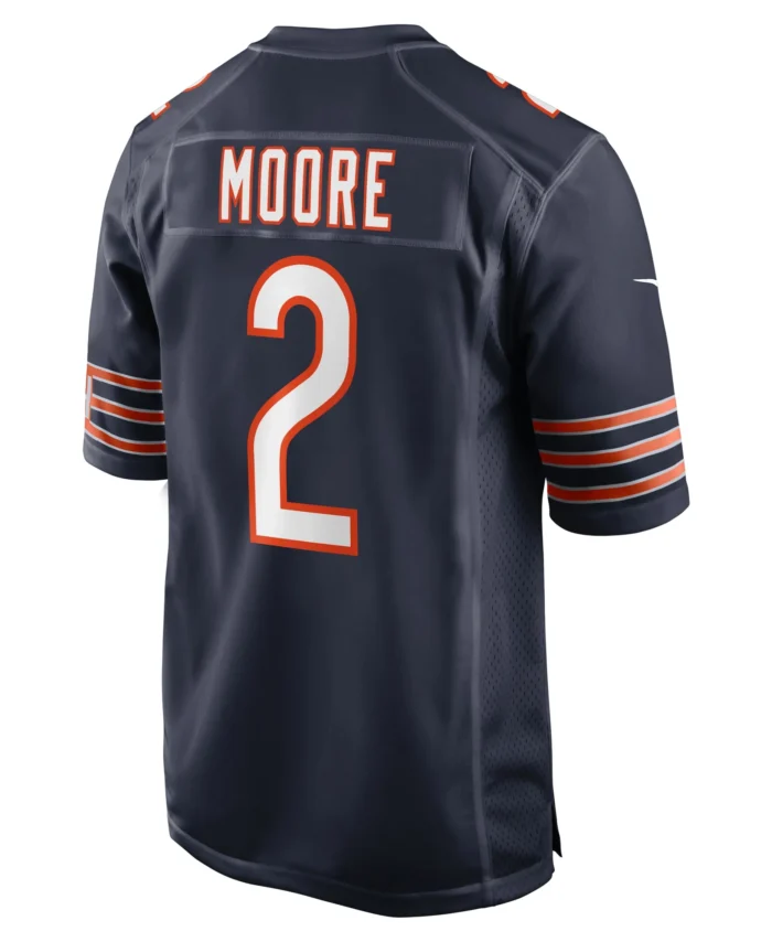 D.J. Moore Chicago Bears Team Color Game Jersey - Navy
