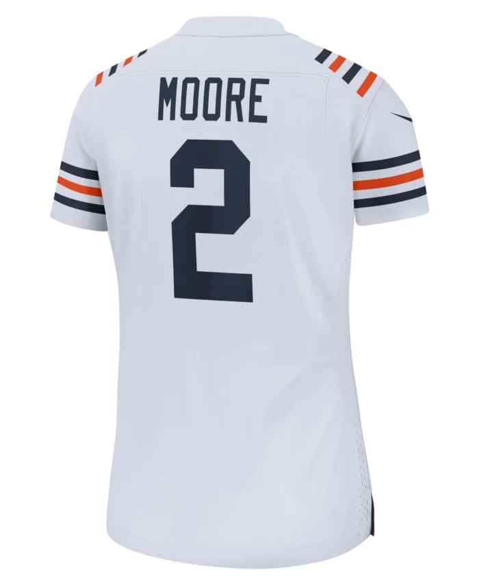D.J. Moore Chicago Bears Women's Alternate Game Jersey - White