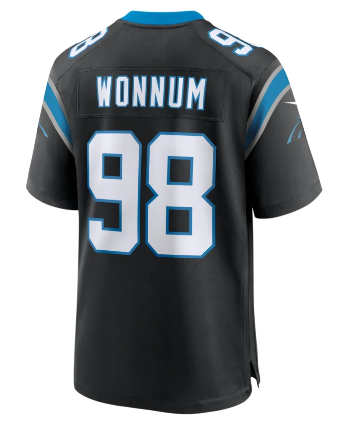 D.J. Wonnum Carolina Panthers  Game Jersey -  Black