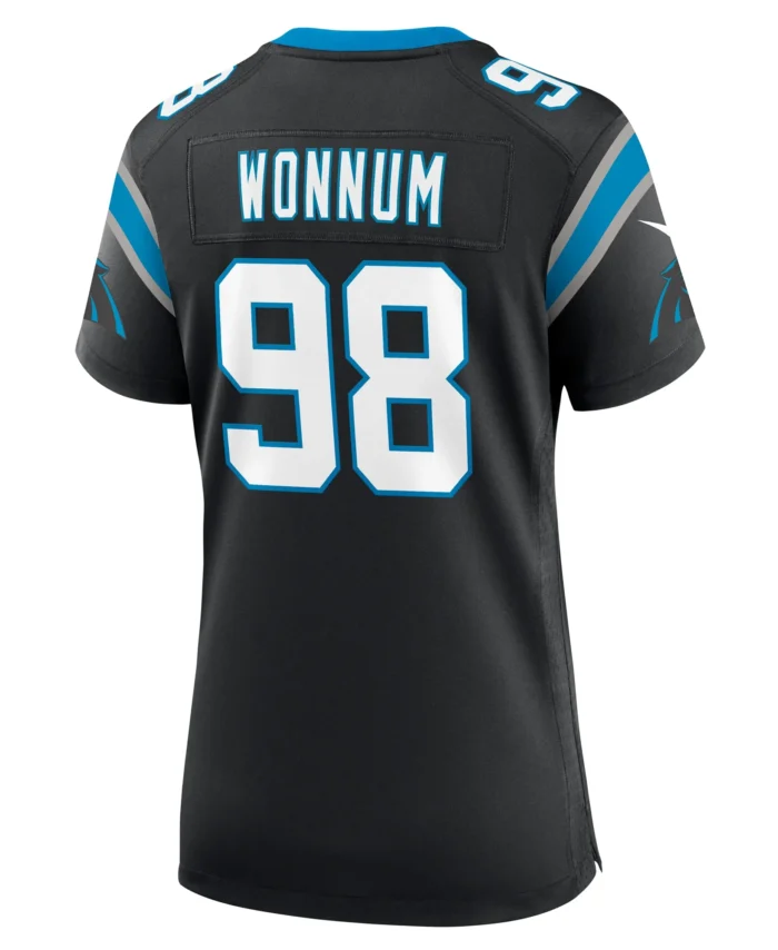 D.J. Wonnum Carolina Panthers Women's  Game Jersey -  Black