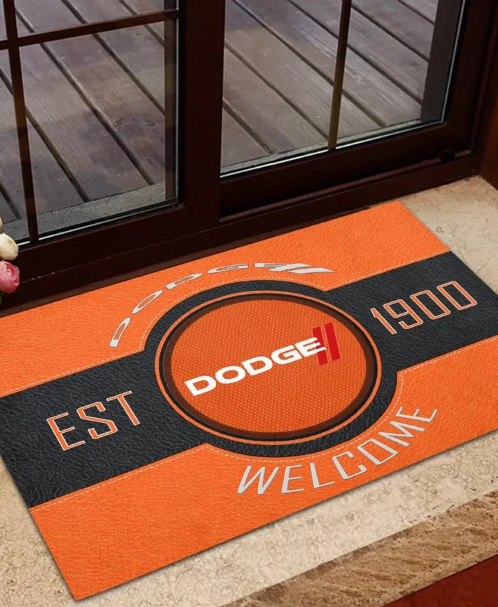 Performance Vehicle Doormat, All Over Print Doormat For Car Owners CAR169 - Orange