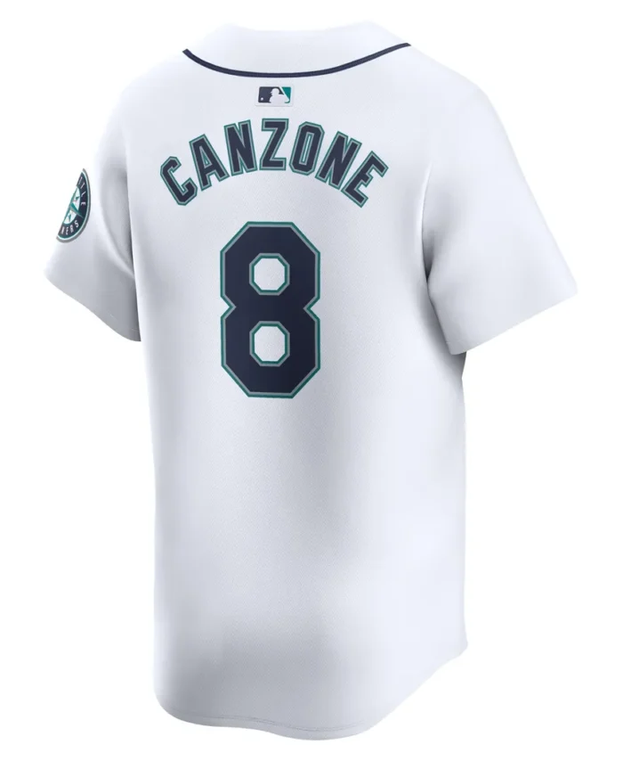 Dominic Canzone Seattle Mariners Home Limited Player Jersey- White