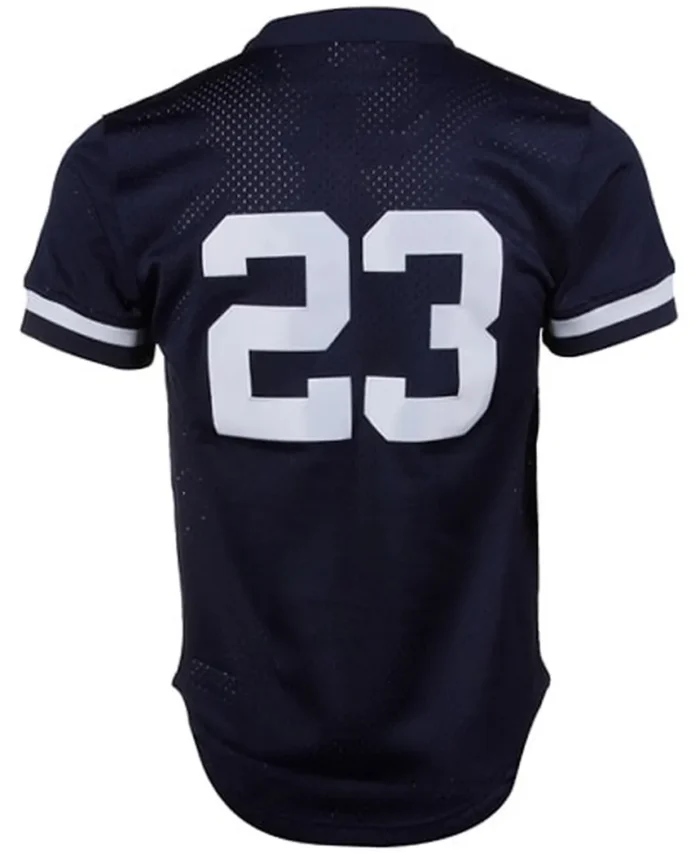 Don Mattingly New York Yankees Mitchell Ness 1995 Authentic Cooperstown CollectionMesh Batting Practice Jersey- Navy