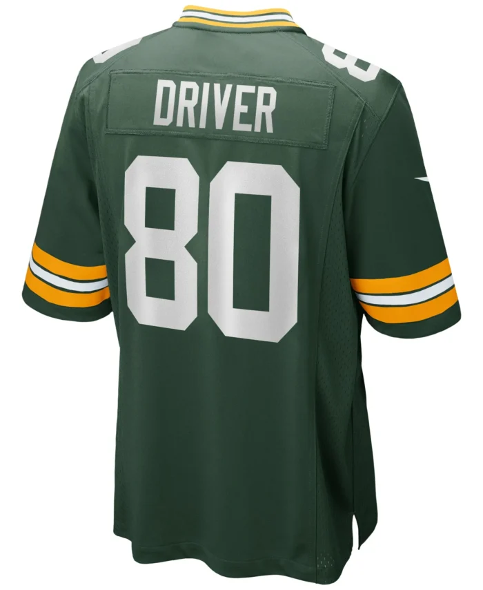 Donald Driver Green Bay Packers Game Retired Player Jersey - Green