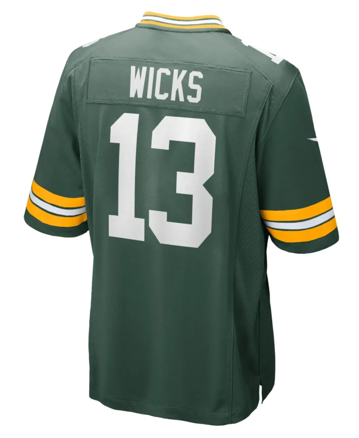 Dontayvion Wicks Green Bay Packers  Game Jersey -  Green