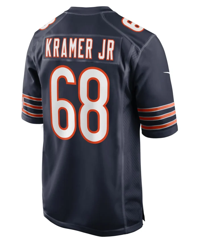 Doug Kramer Jr. Chicago Bears  Game Jersey -  Navy